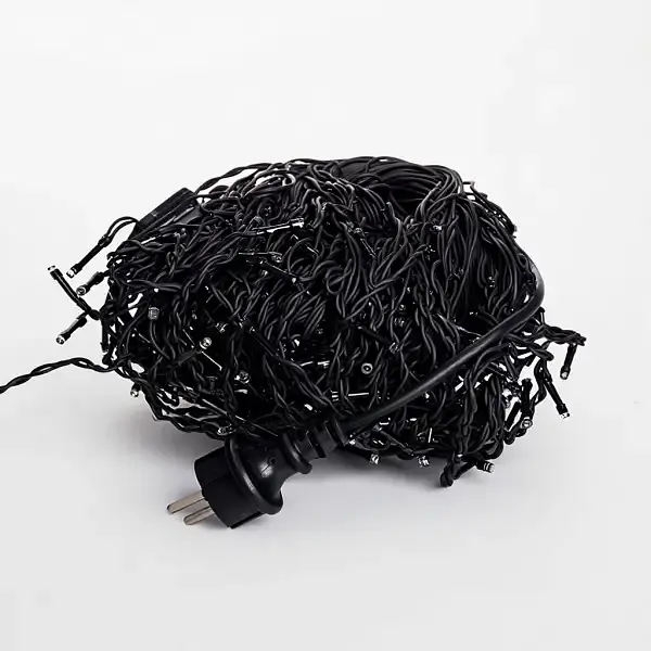 Уличная гирлянда Бахрома GarlandoPro 25 м 405 LED черная проволока Мультиколор 25MBML - фото 4
