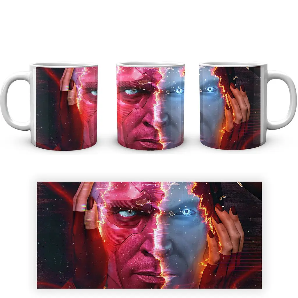 Кухоль GeekLand Ванда Віжен Wanda Vision angry face VS 02.06 330 мл білий - фото 2
