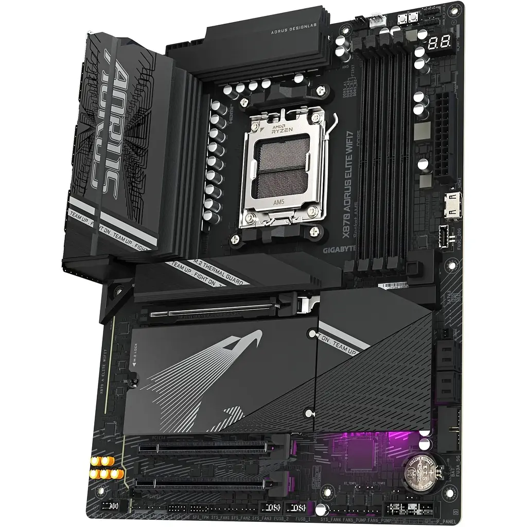 Материнська плата Gigabyte X870 A ELITE WIFI7 sAM5 X870 4xDDR5 M.2 HDMI ATX - фото 3