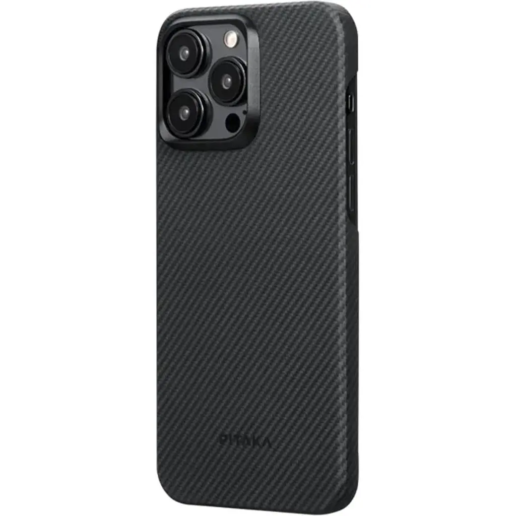 Чохол-накладка Pitaka MagEZ Case 4 Twill 600D Black/Grey для iPhone 15 Pro Max (KI1501PMA) - фото 2