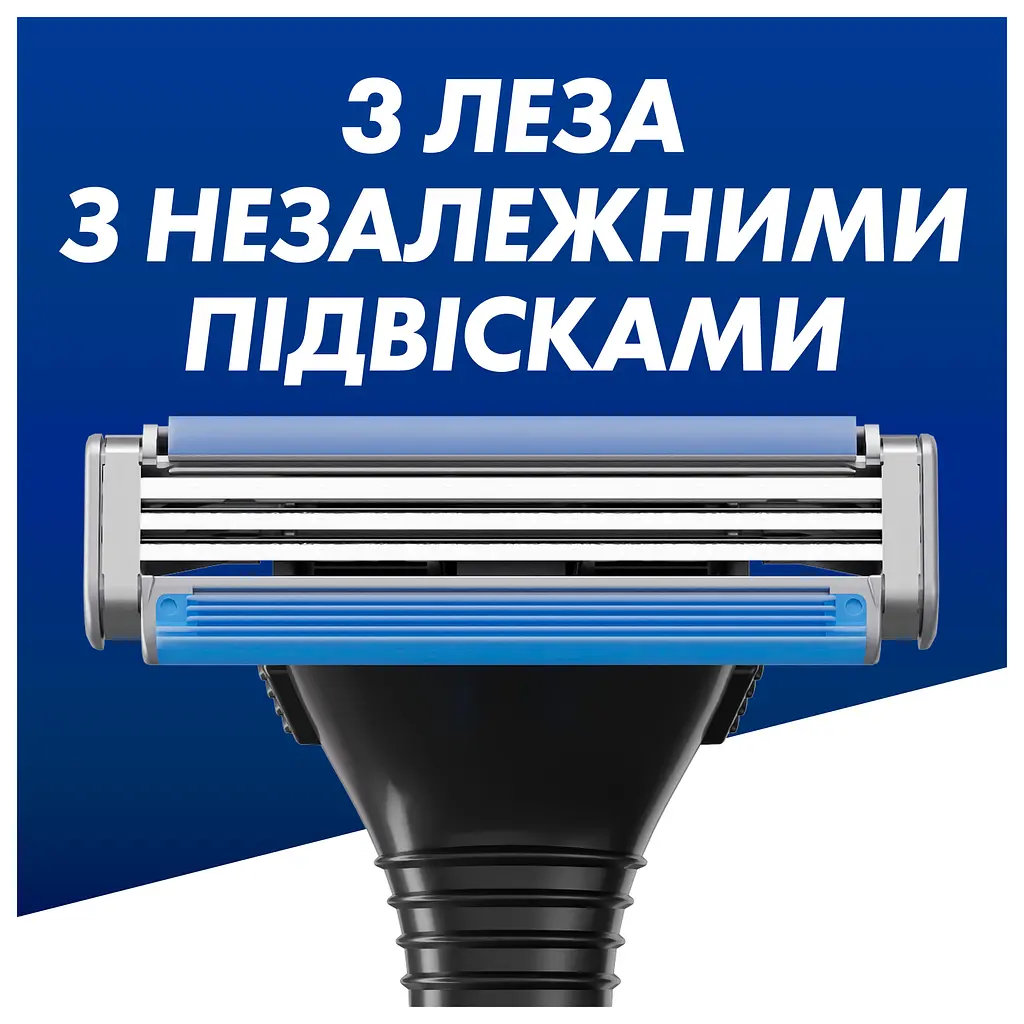 Станок для гоління Gillette Sensor 3, з 6 змінними касетами - фото 3