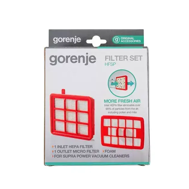 Фільтри для пилососiв GORENJE HF2303 Set Hepa Filter+sponge+micro HEPA filter - фото 3