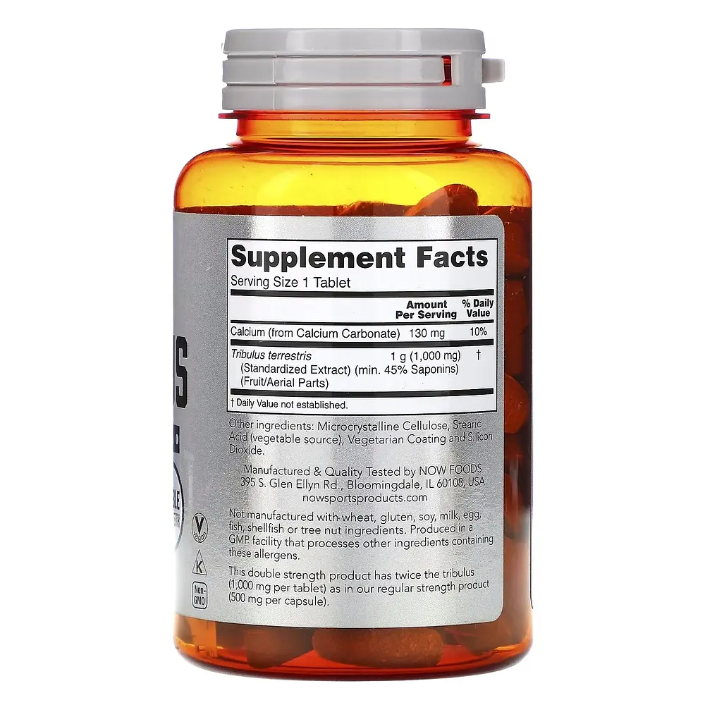 Стимулятор тестостерону NOW Sports Tribulus 1000 mg, 90 таблеток - фото 2