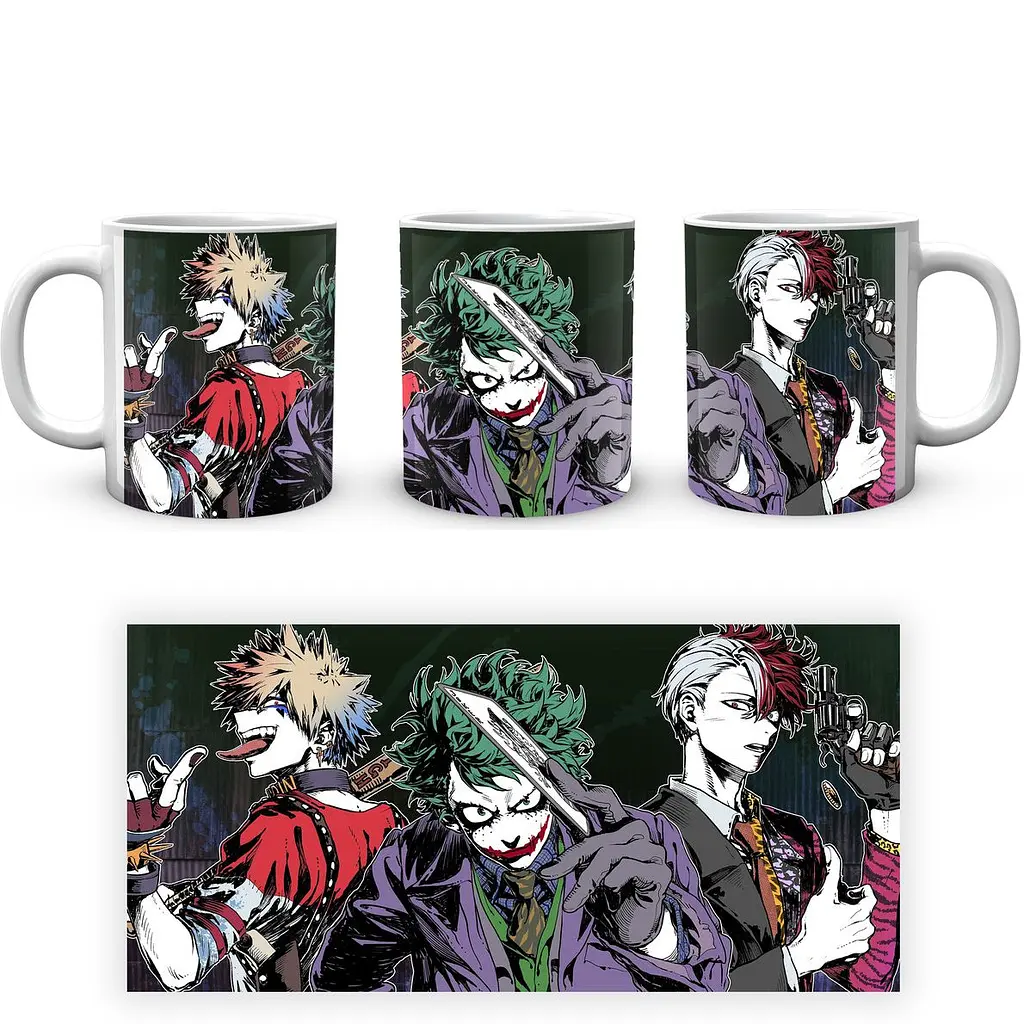 Кухоль GeekLand Моя геройська академія My Hero Academia Бакуго, Деку і Тодорокі в косплей героїв DS MHA 02.530 330 мл білий - фото 3