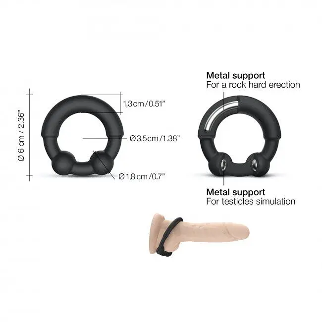 Кільце ерекційне з металевими вставками Dorcel STRONGER RING Dorcel SO5077 91775 - фото 4