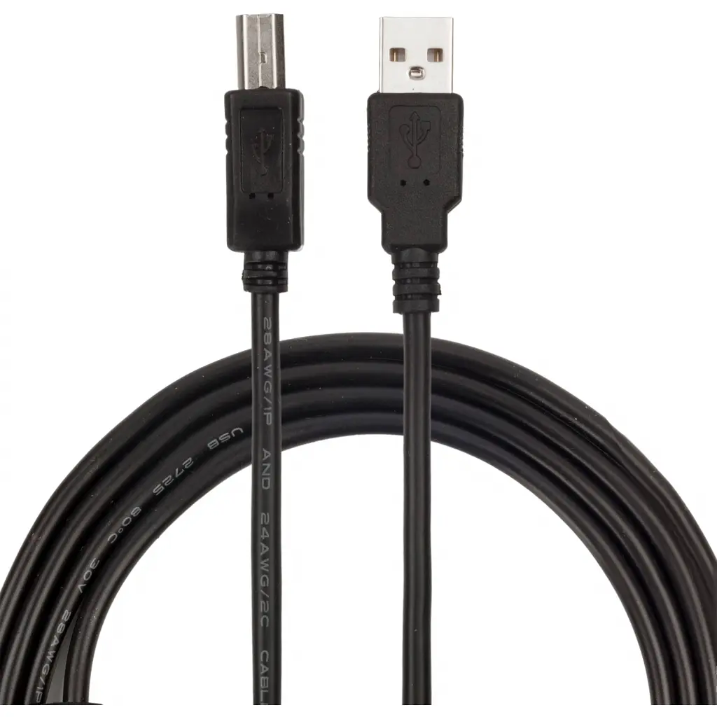 Кабель для принтера USB 2.0 AM/BM 1.5m black ProfCable (ProfCable12-150) - фото 3