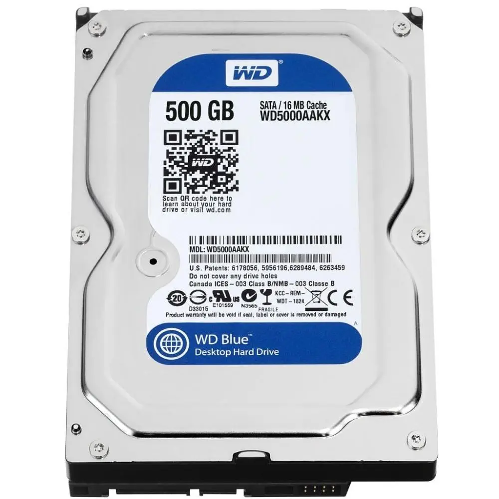 Накопичувач HDD SATA 500GB WD Blue 7200rpm 16MB (WD5000AAKX) Refurbished (WD5000AAKX_) - фото 3