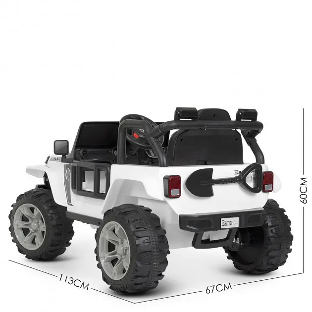 Дитячий електромобіль Джип Jeep Wrangler M 4282EBLR - фото 3