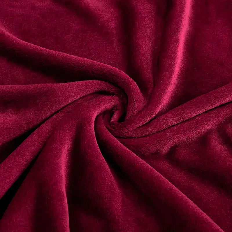 Плед Love You 150 x 200 см велсофт бордовий (8197) - фото 4