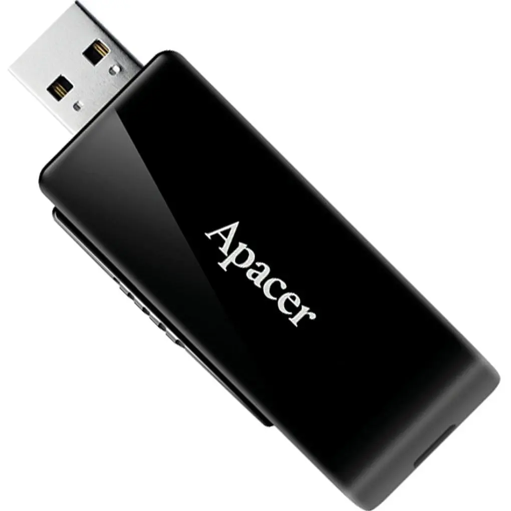 USB флеш-накопитель Apacer USB AH350 128GB USB 3.2 Black (AP128GAH350B-1) [136940] - фото 2