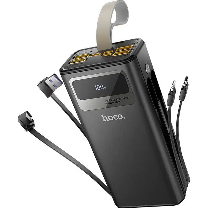 Внешний аккумулятор Hoco DB58 Plentiful 30000mAh 22.5W Black [161328] - фото 3