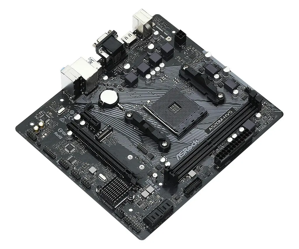 Материнська плата AsRock A520M-HVS (A520M-HVS) (Socket AM4, AMD A520, Micro-ATX) - фото 2