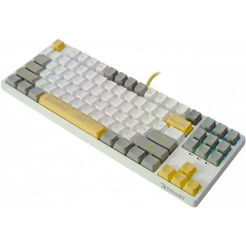 Клавіатура A4Tech Bloody S87 RGB BLMS TKL USB Energy White (4711421993708) - фото 2