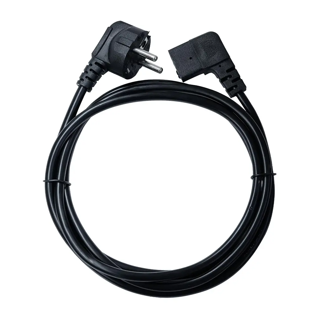 Кабель живлення ArmorStandart CEE 7/7 - С13 кутовий 1.8м black (ARM73124) - фото 2
