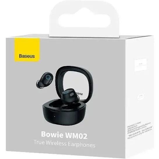 Навушники Baseus Bowie WM02 True Wireless Earphones чорні - фото 2