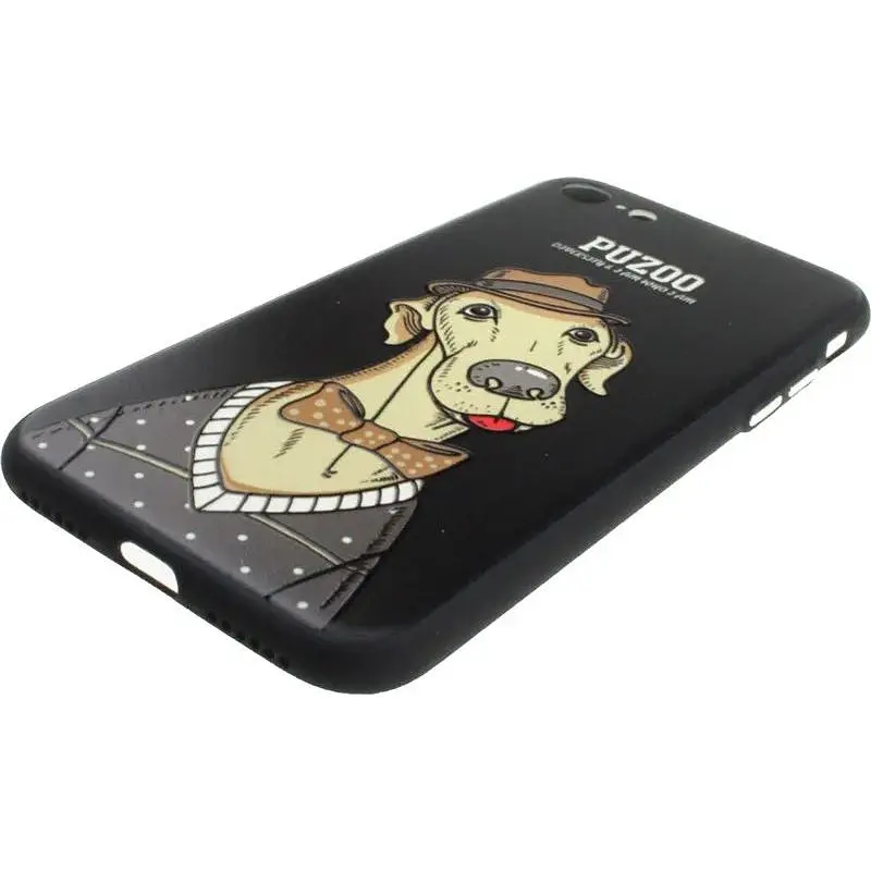 Чохол-накладка PUZOO Artdog Phone iPhone 7/8/SE 2020 Black Bean - фото 4
