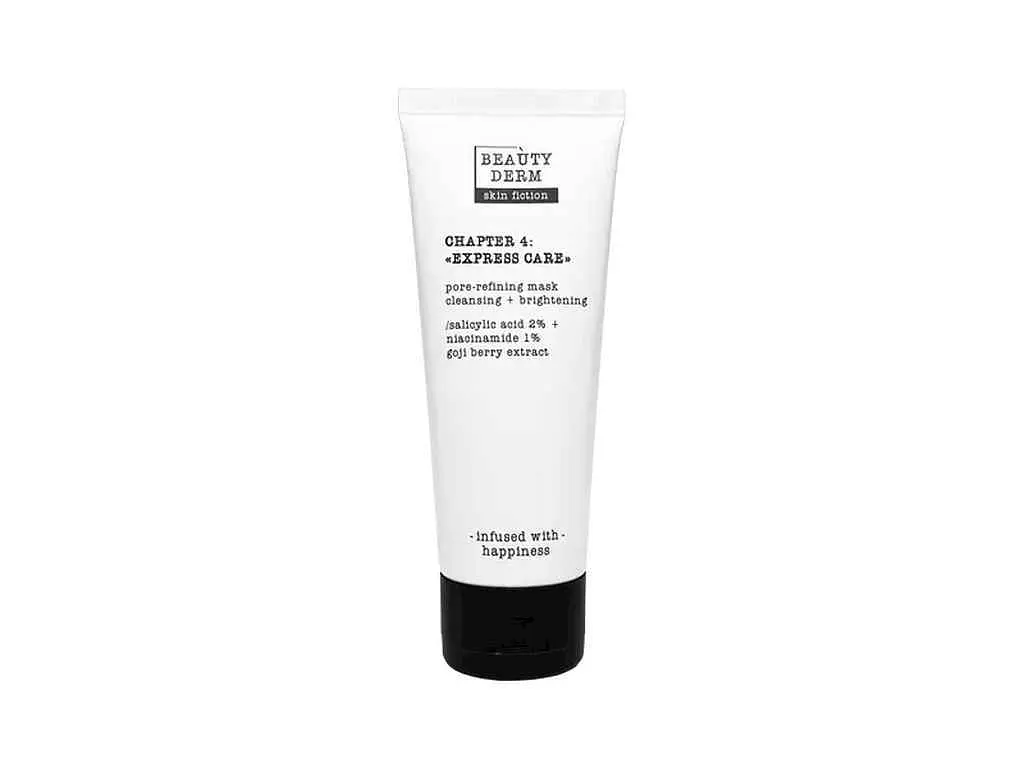 Маска для обличчя BEAUTYDERM 75мл очищення пор SKIN FICTION з саліциловою кислотою та ягодами годжі