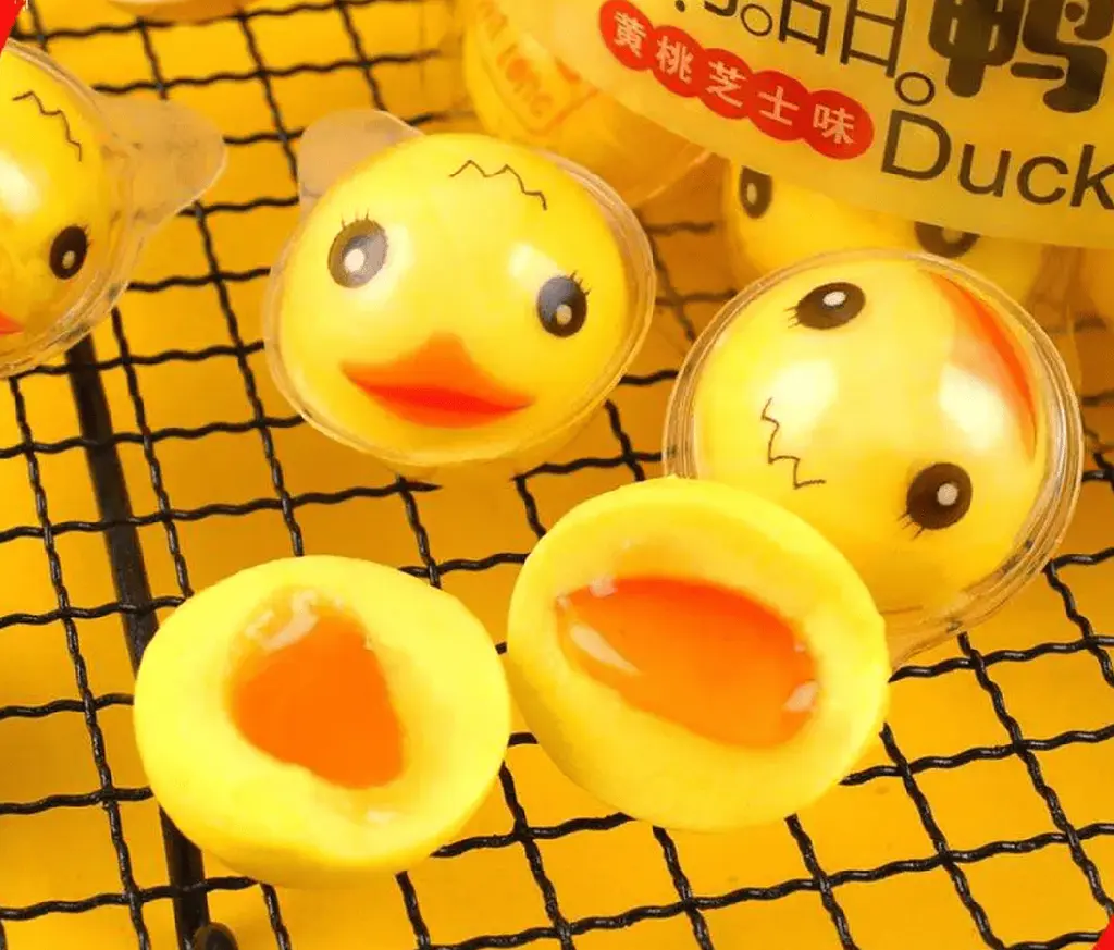 Жувальні цукерки Halloween 3D Duck Gummy Candy with Jam - фото 3