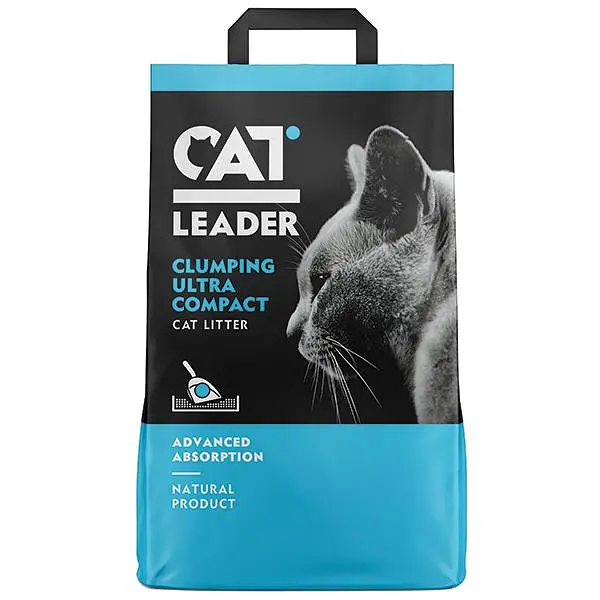 Ультракомкуючий бентонітовий наповнювач Cat Leader Clumping Кет Лідер в котячий туалет 5 кг (801380)