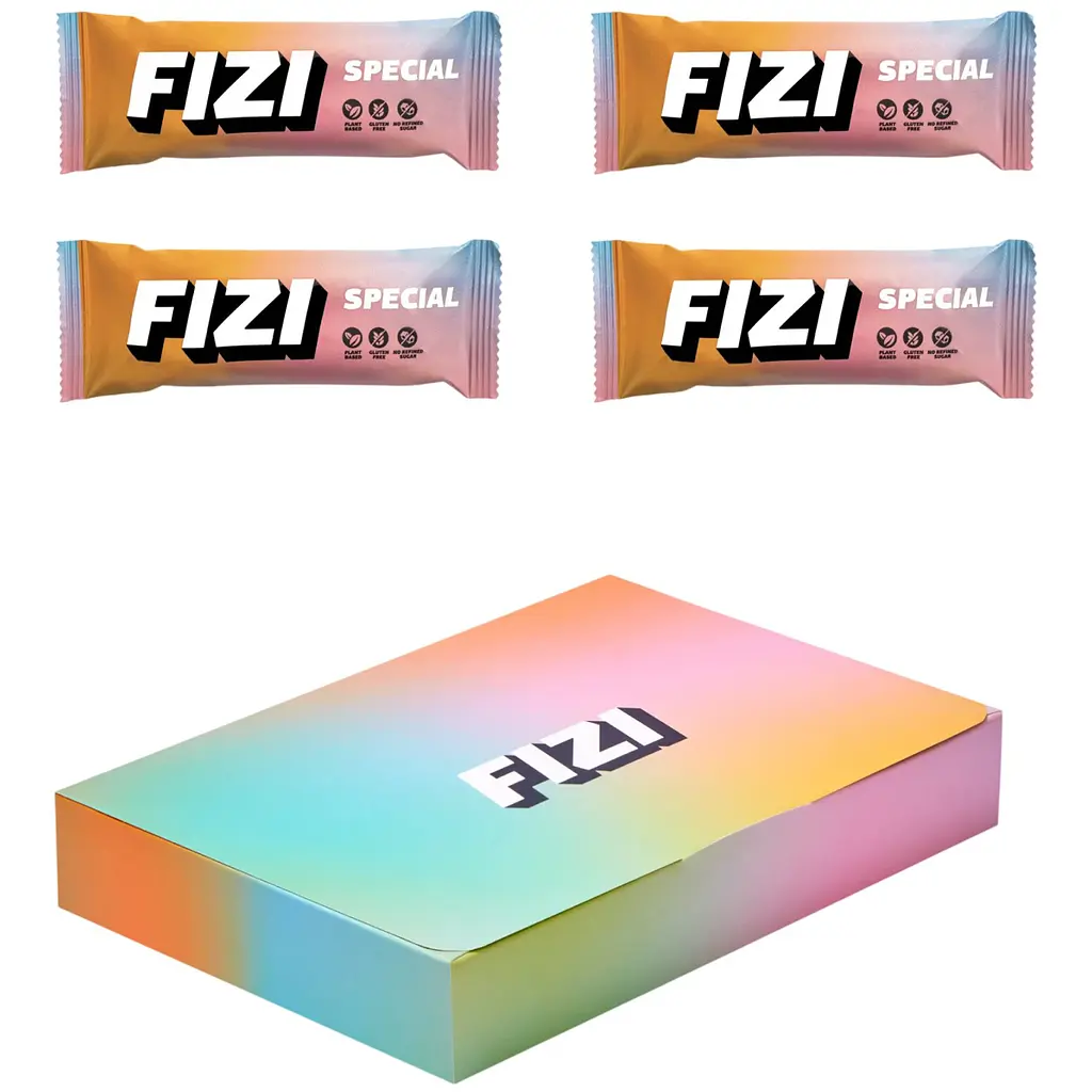 Спеціальний міні-бокс протеїнові батончики Fizi Санта 4 шт. х 45 г