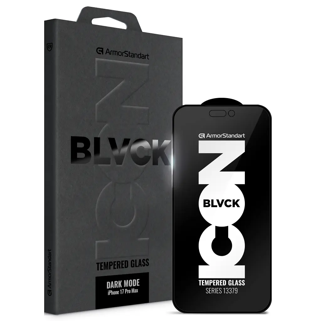 Скло захисне Armorstandart Dark Mode BI Apple iPhone 17 Pro Max (ARM86630)