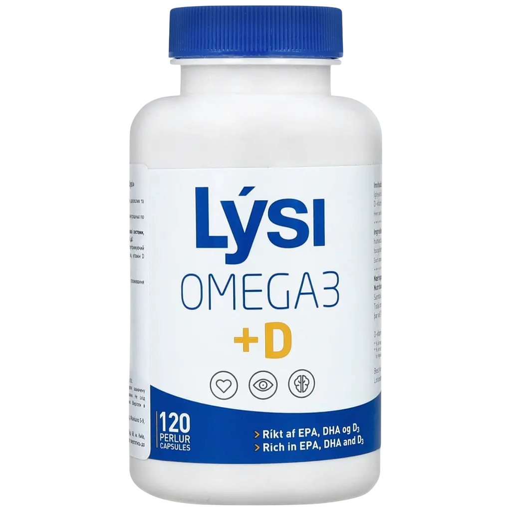 Сімейний набір Омега-3 Lysi : для дітей з вітаміном D3 №60 + комплекс з вітаміном D3 капсули 500 мг №120 + Kids з печінки тріски та тунця з вітамінами A, D, E + DHA240 мл - фото 4