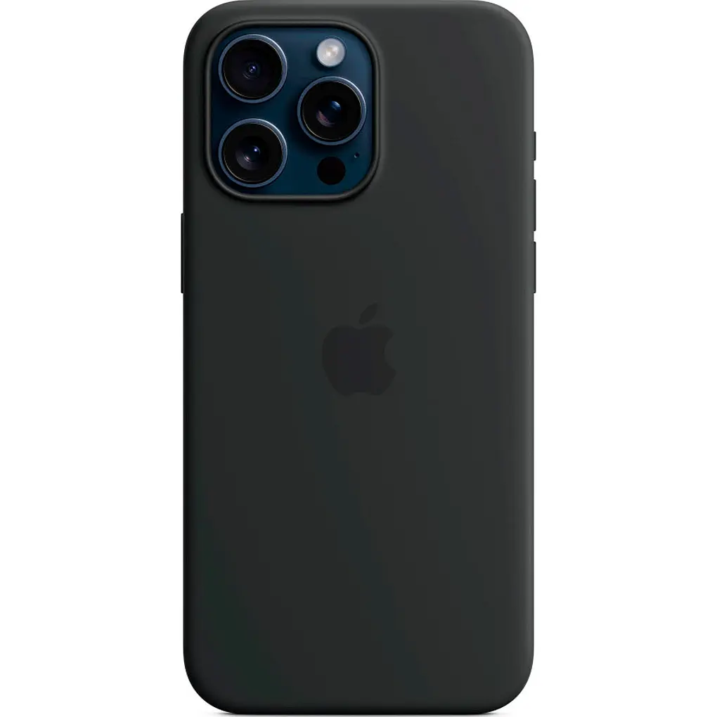 Чохол Silicone Case with MagSafe для Apple iPhone 15 Pro Max Black AAA [93253] - фото 2