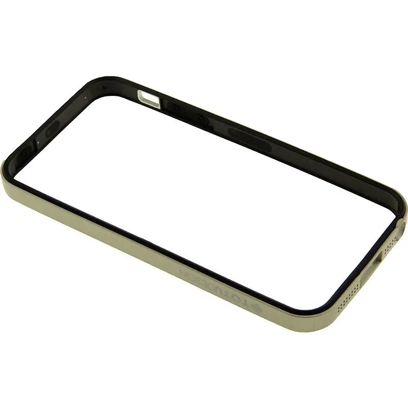 Бампер Totu Evque Bumper для iPhone 5/5S Black/Golden - фото 2