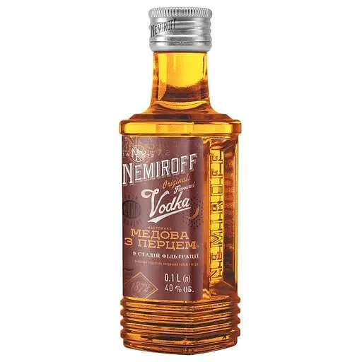 Настоянка Nemiroff Originals Українська медова з перцем, 40%, 0,1 л (887821) - фото 3