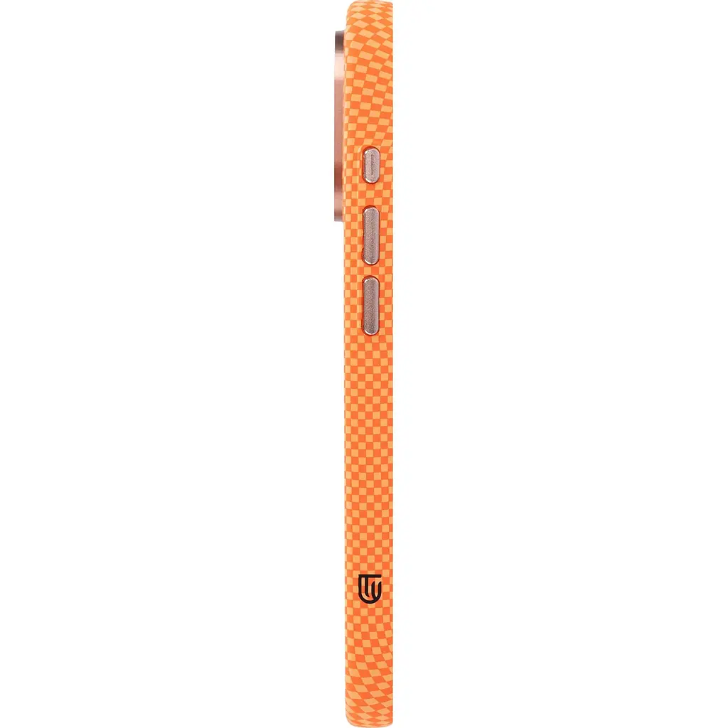 Чохол ArmorStandart LikeCarbon2 SE MagCase для Apple iPhone 17 Kevlar Orange Rose Gold (ARM89167) [156299] - фото 6