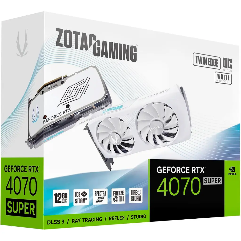 Відеокарта Zotac Gaming GeForce RTX 4070 SUPER Twin Edge OC White Edition [ZT-D40720Q-10M] [116952] - фото 8