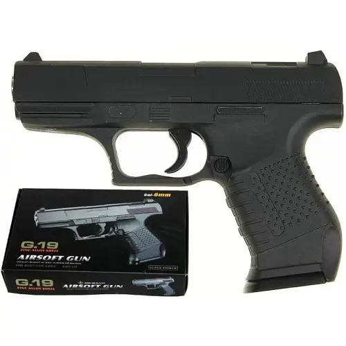 Іграшковий пістолет на кульках "Walther P99" Galaxy G19 метал, чорний - фото 2