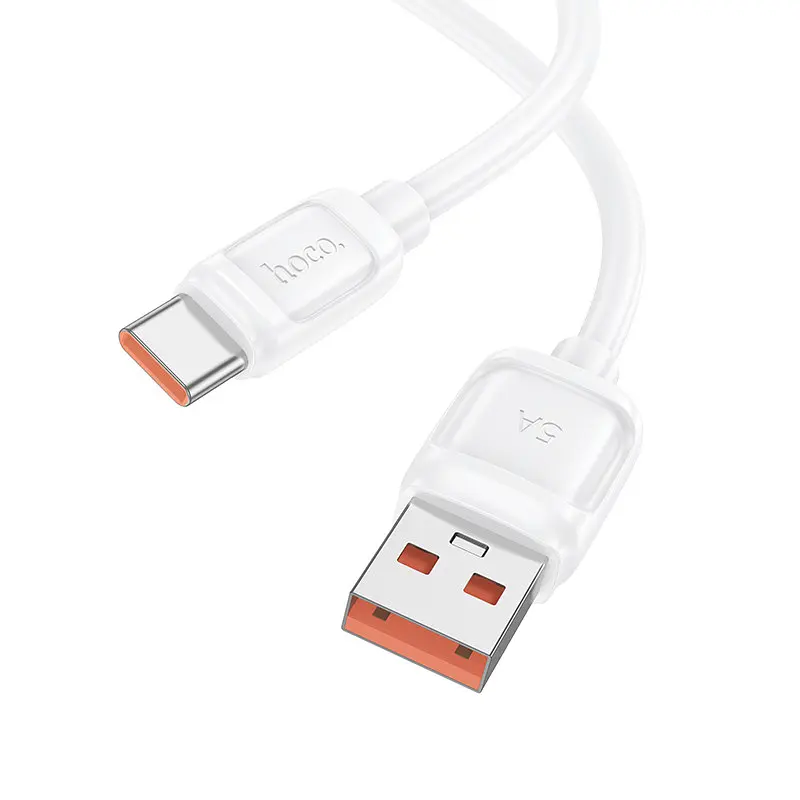 Кабель HOCO X115 Surpass 100W fast charging data cable Type-C білий - фото 3