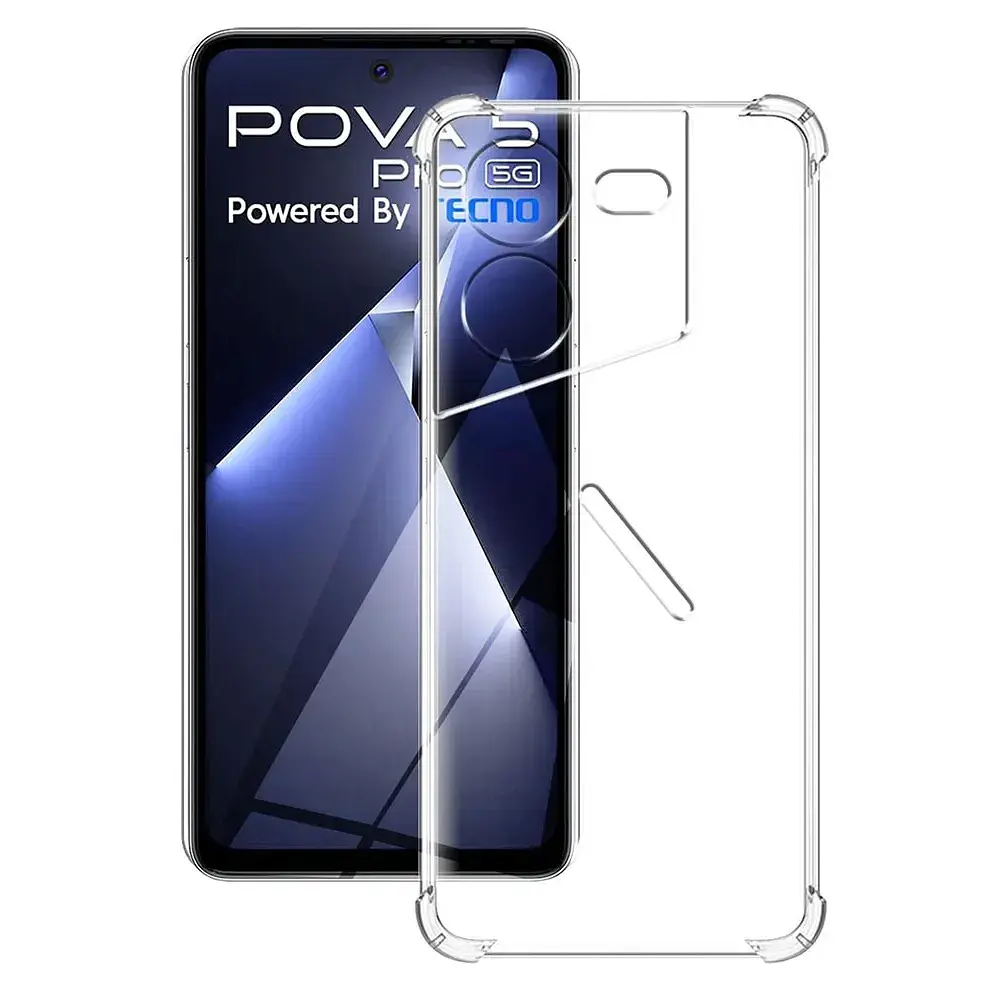 Чохол до мобільного телефона BeCover Anti-Shock Tecno POVA 5 Pro 5G (LH8n) Clear (711780) - фото 4