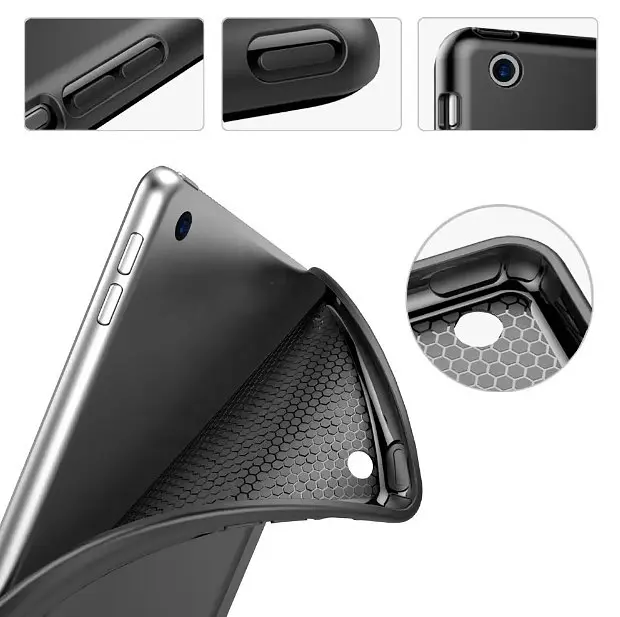 Чохол BeCover Tri Fold Soft TPU Silicone для Apple iPad Air 11 M2 2024 Чорний (711405) - фото 5