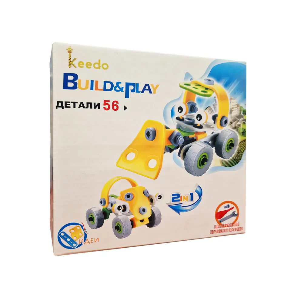 Конструктор Build&Play 2 в 1 "Будівельники" HANYE J-7725, 56 елемента - фото 3