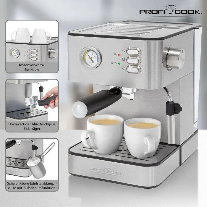 Еспресо-кавоварка Profi Cook PC-ES 1209 - фото 6