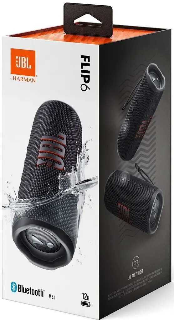 Портативна акустика JBL Flip 6 Black (JBLFLIP6BLKEU) [64957] - фото 8