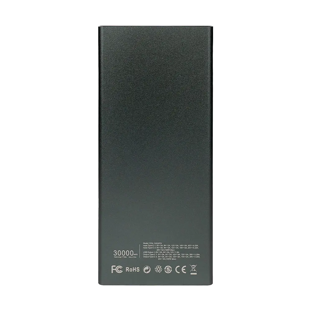 Повербанк 30000mAh Power Bank Trinix TPB-10030PD Grey 100W (43-00075) - фото 4