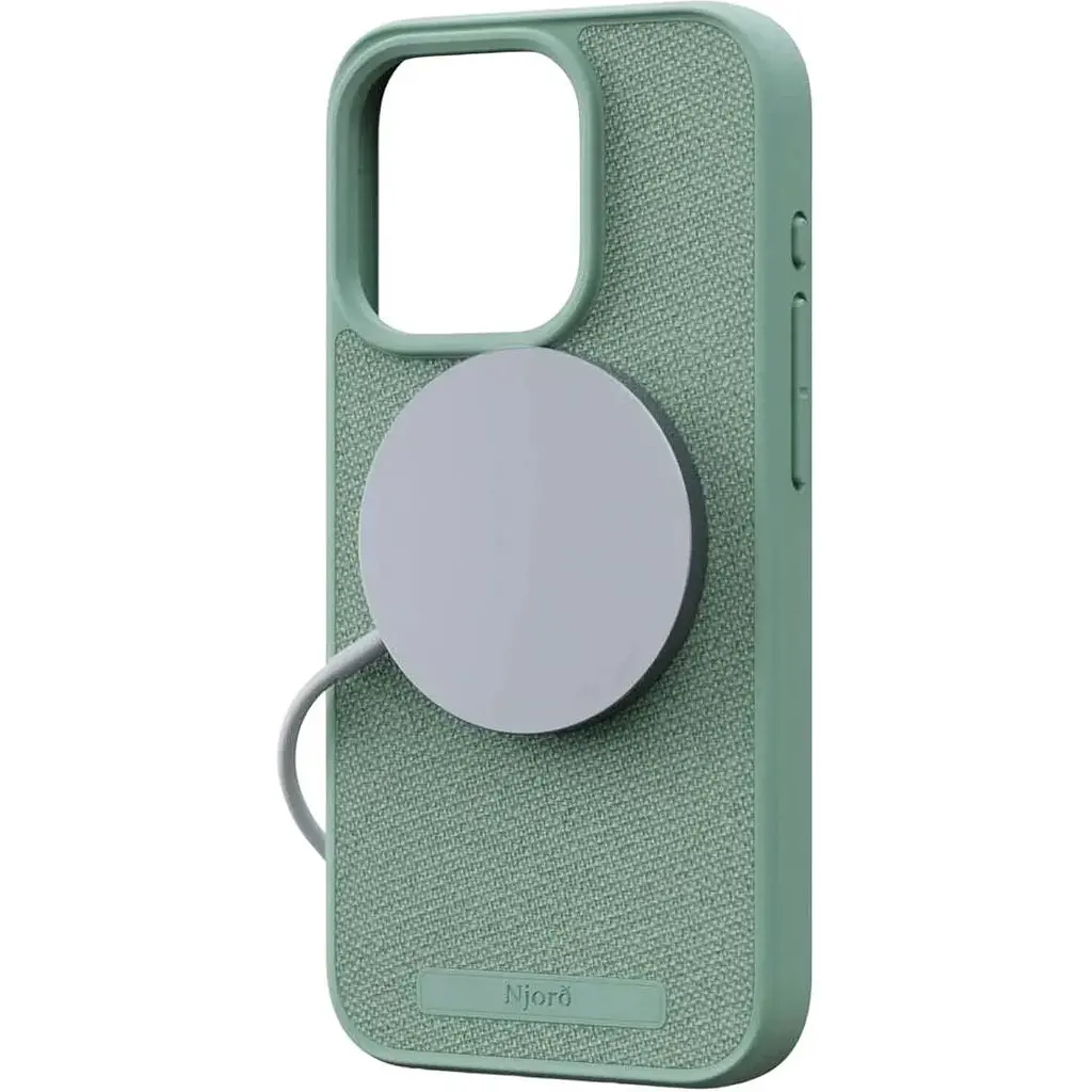 Чехол-накладка Njord Fabric MagSafe Case Turquoise для iPhone 15 Pro (NA53FA13) - фото 4