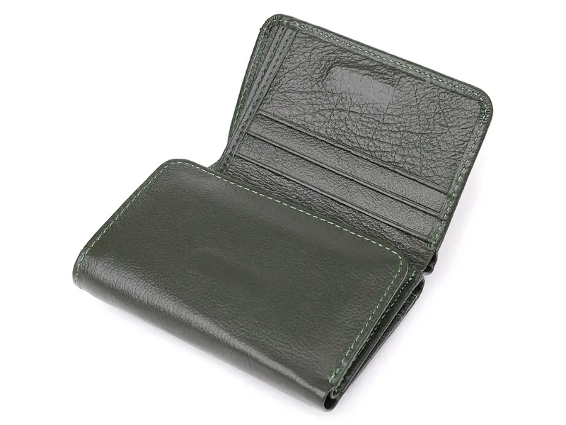 Маленький гаманець зручного формату з натуральної шкіри ST Leather 11.5х8х3 см acs0029650 - фото 5