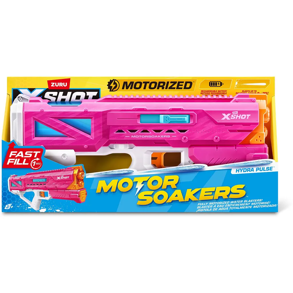 Водний бластер Zuru X-Shot Fast Fill Small Motor Soaker рожевий (118174) - фото 3