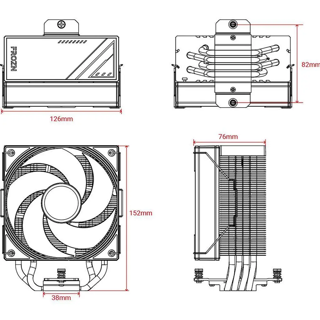 Кулер для процесора ID-Cooling Frozn A410 SE ARGB Black [148515] - фото 7