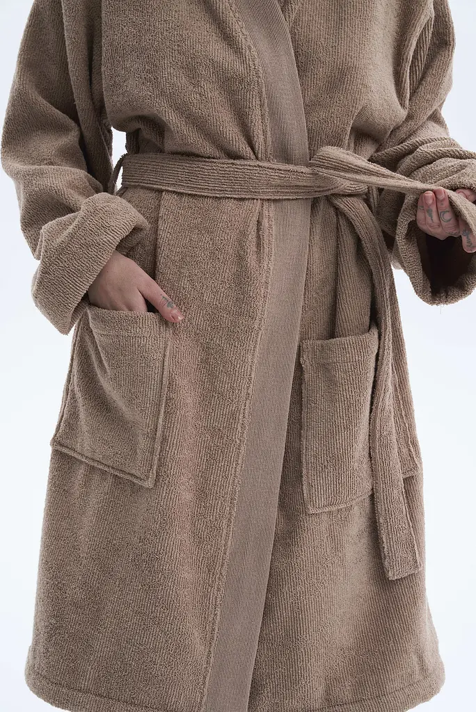 Халат-кимоно Lotus Home - Vera бежевый L/XL - фото 5