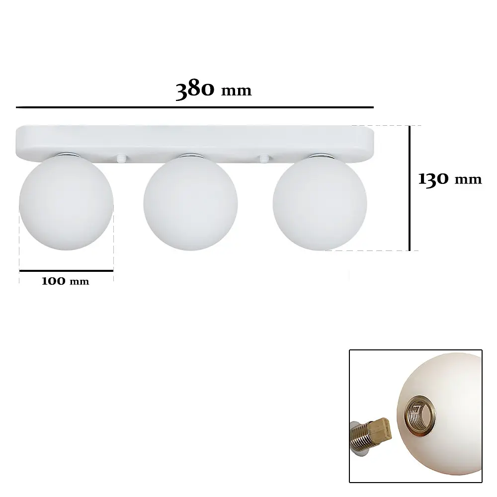 Люстра стельова Levistella 761X100F-3 WH+WH (380), G9, білий, сучасний стиль - фото 2