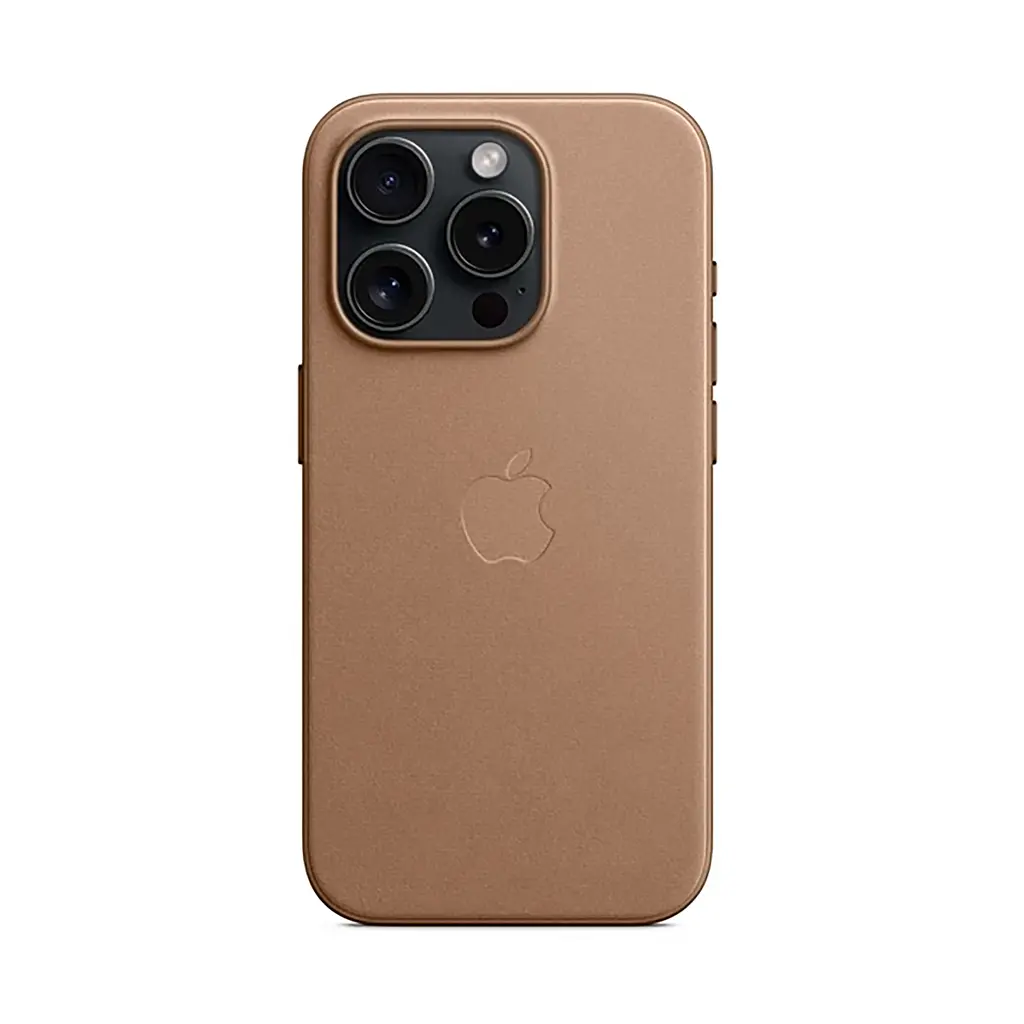 Чехол для Apple iPhone 15 Pro, FineWoven Case with MagSafe, коричневый, защитная накладка из материала FineWoven, противоударный, для iPhone, защита всего корпуса, поддержка беспроводной зарядки и MagSafe, (ARM71986) - фото 4