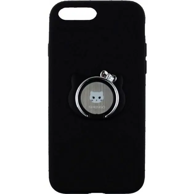 Чохол-накладка Shengo Soft-touch holder TPU Case iPhone 8 Plus Black - фото 2