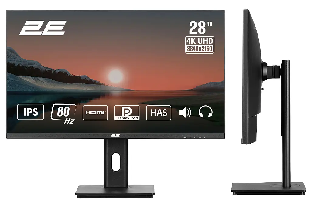 Монітор 2E 28" L2825B 2xHDMI DP MM IPS NTSC 84% 3840x2160 HAS teh0014271 - фото 2