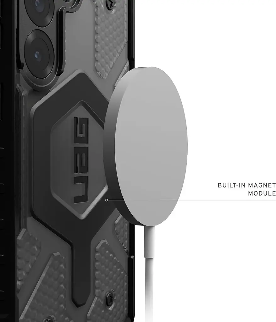 Оригінальний протиударний чохол для Samsung Galaxy S25 PLUS UAG Pathfinder MagSafe Clear Ice UAG214484114340 (S936) - фото 4