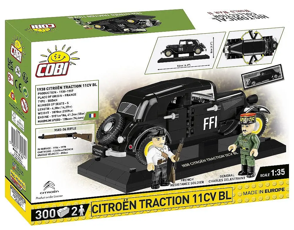 Конструктор COBI автомобіль Traction 11CV BL Executive edition WWII 1:35 2265 - фото 6